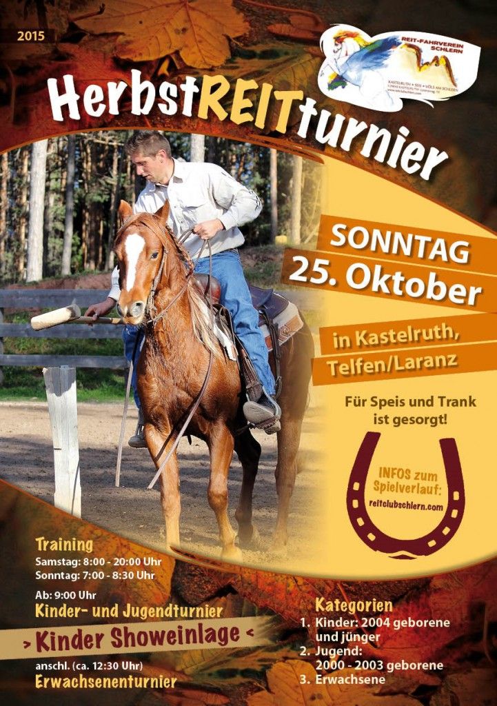 Plakat Herbstreitturnier 2015